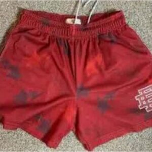 Eric Emanuel Red Athletic Shorts Performance Wear